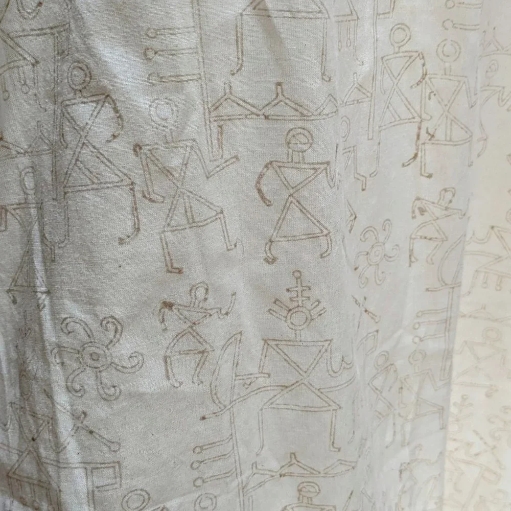 CHAHEK of India- Hand Batiked Full-Length Tunic - Picture 9 of 16
